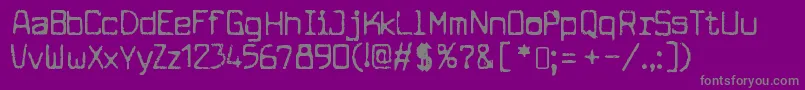 CuomotypeRegular Font – Gray Fonts on Purple Background
