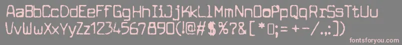 CuomotypeRegular Font – Pink Fonts on Gray Background