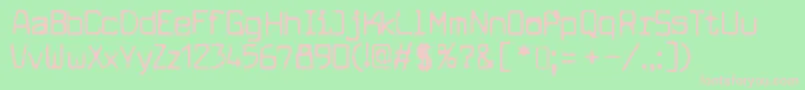 CuomotypeRegular Font – Pink Fonts on Green Background