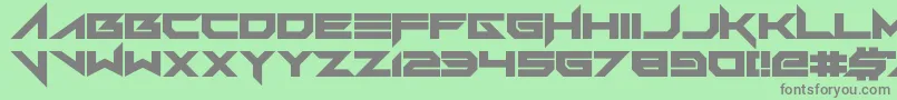 Fkv Font – Gray Fonts on Green Background