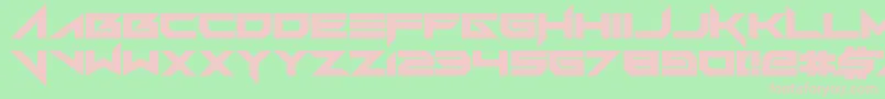 Fkv Font – Pink Fonts on Green Background