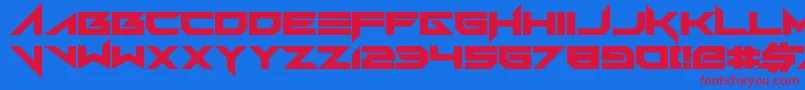 Fkv Font – Red Fonts on Blue Background