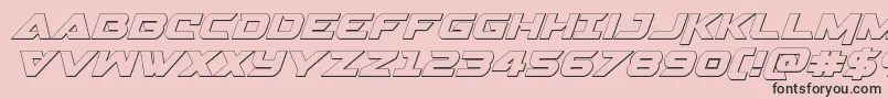 Gemina23Dital Font – Black Fonts on Pink Background