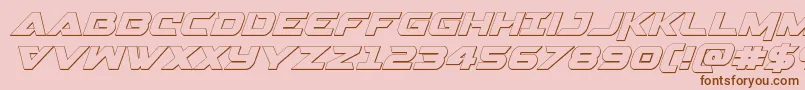 Gemina23Dital Font – Brown Fonts on Pink Background