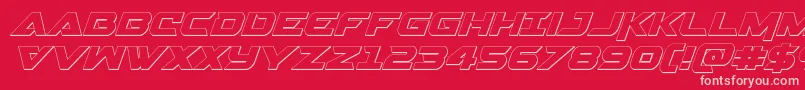 More about Gemina23Dital Font Gemina23Dital Font – Pink Fonts on Red Background