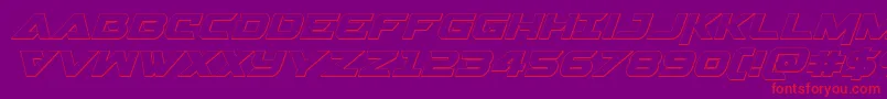 fuente Gemina23Dital – Fuentes Rojas Sobre Fondo Morado