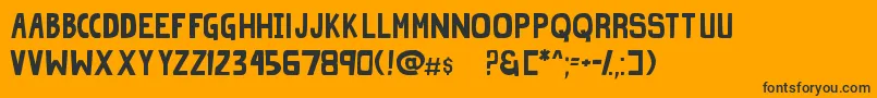 GrindZero Font – Black Fonts on Orange Background