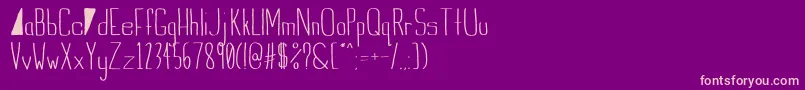 Шрифт IndieSummer – розовые шрифты на фиолетовом фоне