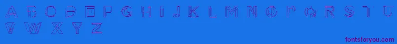 fuente Tesla – Fuentes Moradas Sobre Fondo Azul