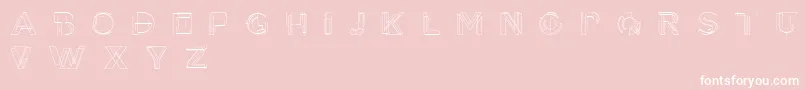 Tesla Font – White Fonts on Pink Background
