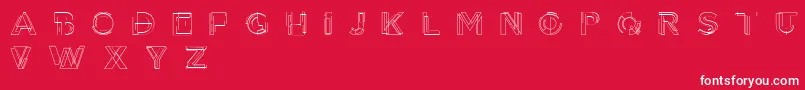 fuente Tesla – Fuentes Blancas Sobre Fondo Rojo