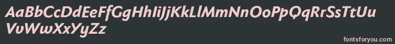 Fabersanspro86reduced Font – Pink Fonts on Black Background