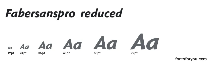 Fabersanspro86reduced Font Sizes