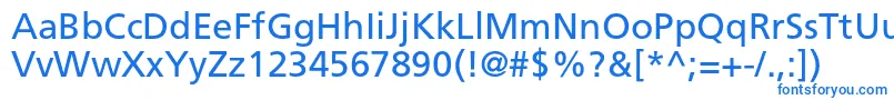 フォントFrutigerltstdRoman – 青いフォント