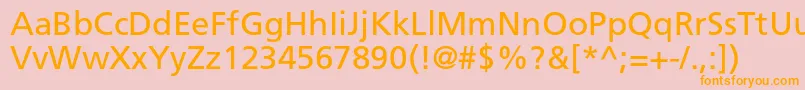 Шрифт FrutigerltstdRoman – оранжевые шрифты на розовом фоне
