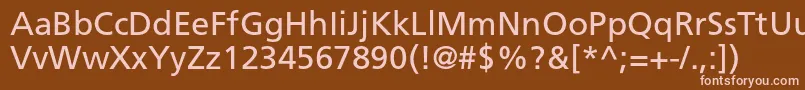 Подробнее о шрифте FrutigerltstdRoman Шрифт FrutigerltstdRoman – розовые шрифты на коричневом фоне