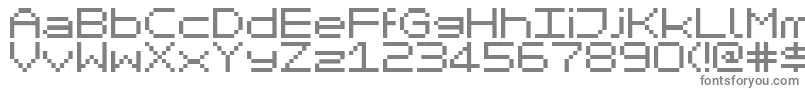 MikrokomputerClosed Font – Gray Fonts on White Background