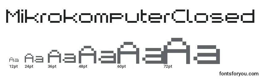 MikrokomputerClosed Font Sizes