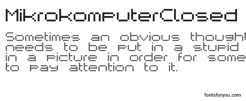 MikrokomputerClosed Font