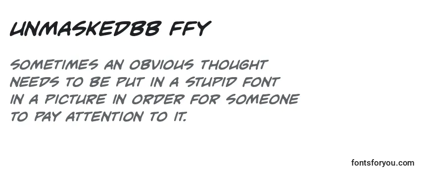 Unmaskedbb ffy Font