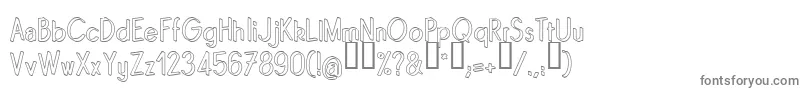 Шрифт Quino – серые шрифты на белом фоне