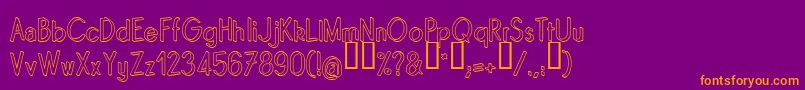 En savoir plus sur la police Quino Police Quino – polices orange sur fond violet
