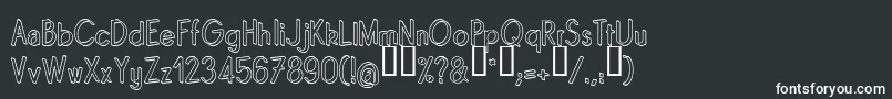 Шрифт Quino – белые шрифты