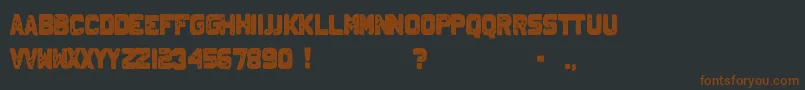 JohnnyHomicide Font – Brown Fonts on Black Background