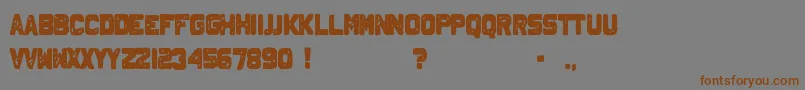 JohnnyHomicide Font – Brown Fonts on Gray Background