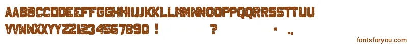 JohnnyHomicide Font – Brown Fonts on White Background