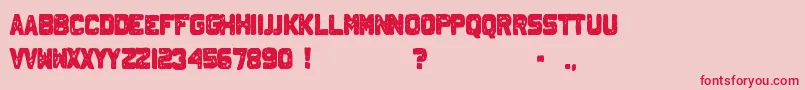 JohnnyHomicide Font – Red Fonts on Pink Background