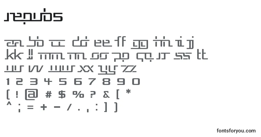 Repub5フォント–アルファベット、数字、特殊文字