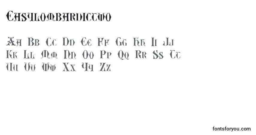 A fonte Easylombardictwo – alfabeto, números, caracteres especiais