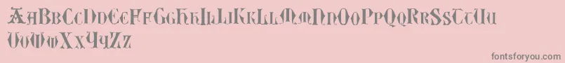 Easylombardictwo Font – Gray Fonts on Pink Background