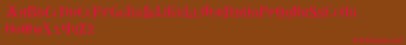 Easylombardictwo Font – Red Fonts on Brown Background