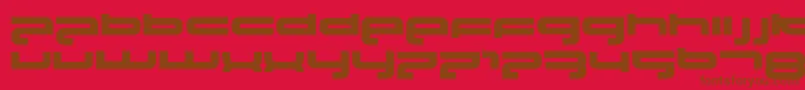 Police Elektrofant – polices brunes sur fond rouge