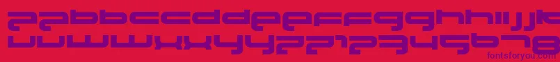 Elektrofant-Schriftart – Violette Schriften auf rotem Hintergrund