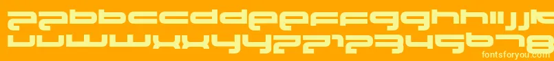 Elektrofant Font – Yellow Fonts on Orange Background