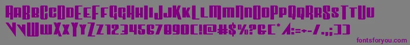 Vindicatorexpand Font – Purple Fonts on Gray Background
