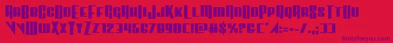 Vindicatorexpand Font – Purple Fonts on Red Background