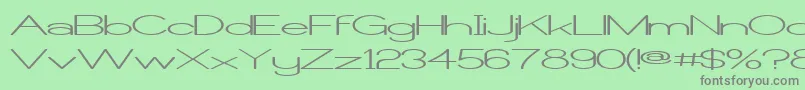 Castorw Font – Gray Fonts on Green Background