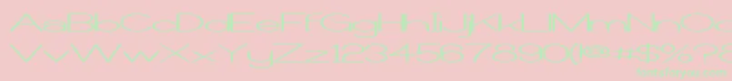 Castorw Font – Green Fonts on Pink Background