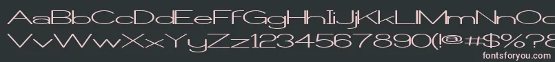 Castorw Font – Pink Fonts on Black Background