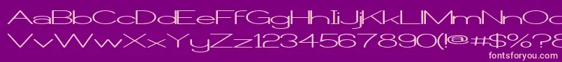Castorw Font – Pink Fonts on Purple Background