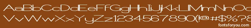 Castorw Font – White Fonts on Brown Background
