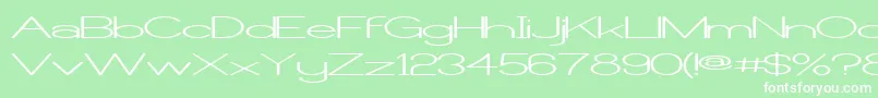 Castorw Font – White Fonts on Green Background