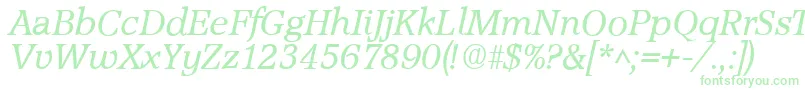 AccoladeItalic-Schriftart – Grüne Schriften