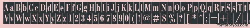 Bcc Font – Black Fonts on Pink Background