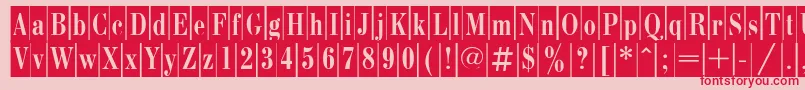 Bcc Font – Red Fonts on Pink Background