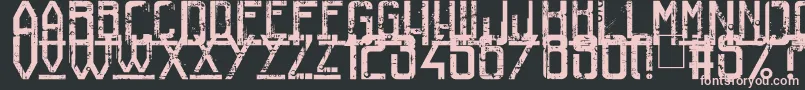 RailwayToHells Font – Pink Fonts on Black Background